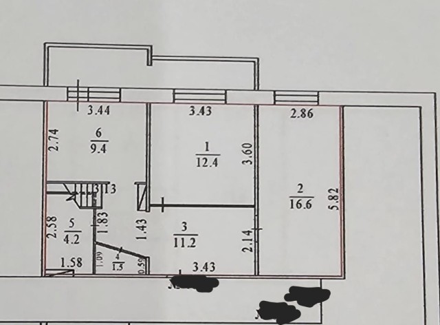 4 комн., 94 м², 112 серия, Авиапорт