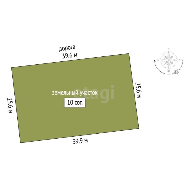 1000 м², земельные участки, продаю 9