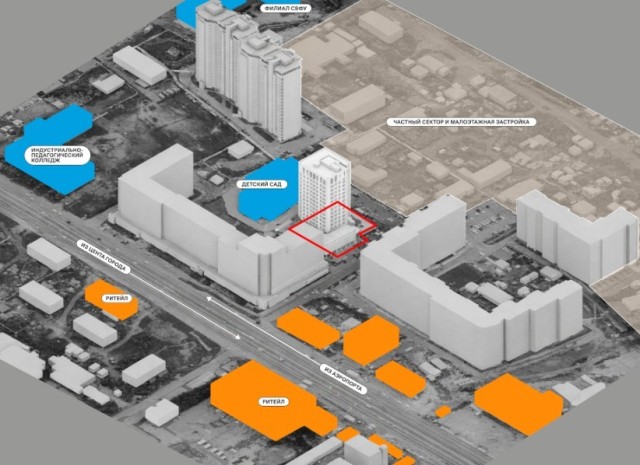 1 комн., 44 м², Монолитно-каркасный, Рынок Столичный 7