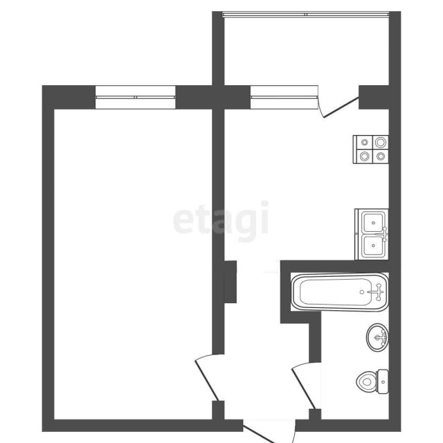 1 комн., 37 м², 112 серия, Крестьянский рынок, стадион "Туймаада" 4