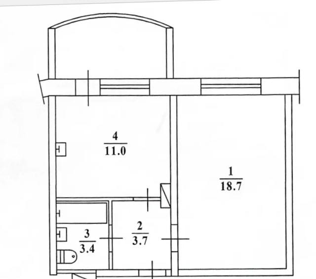 1 комн., 112 серия, Сахацирк 4
