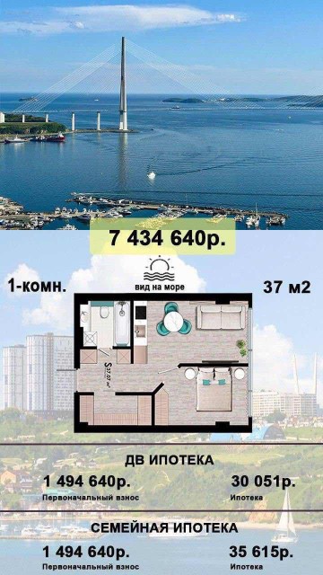 Студия, Монолитно-каркасный 2