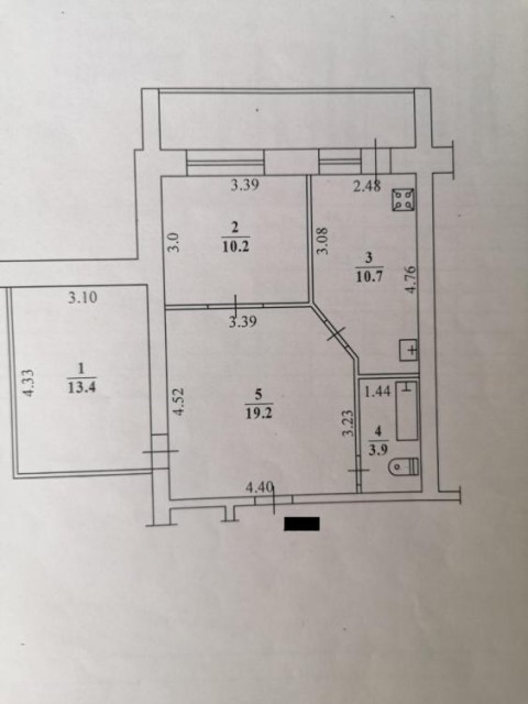 2 комн., 57 м², Блочный, Вавилон 15
