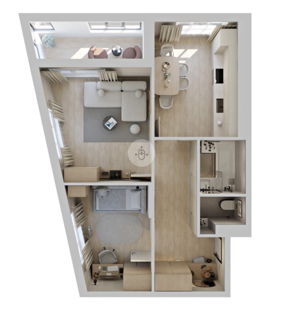 2 комн., Монолитно-каркасный, Кинотеатр Лена 3