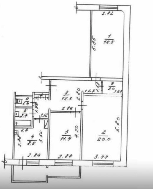 3 комн., 112 серия, Площадь Победы 5