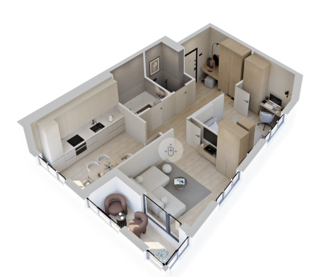 2 комн., Монолитно-каркасный, Кинотеатр Лена 4