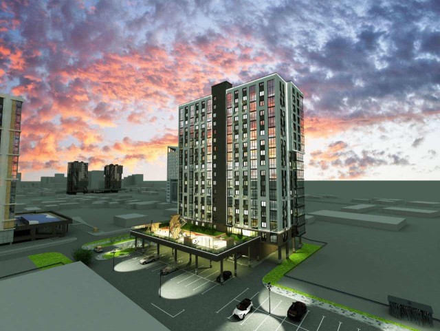 1 комн., 37 м², Монолитно-каркасный, Залог 2