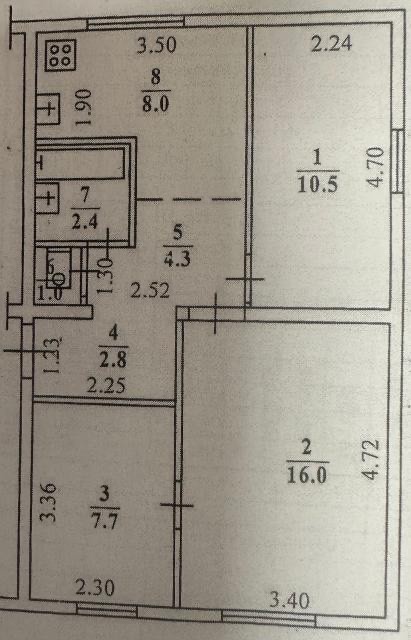 3 комн., Дерев. б/у, Сайсары 17