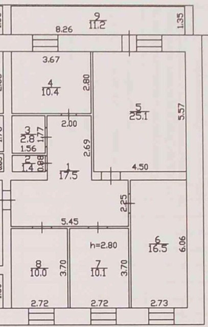 4 комн., 105 м², Блочный, Центр - район пл. Орджоникидзе 19