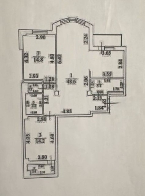 3 комн., Монолитно-каркасный, Автовокзал 9