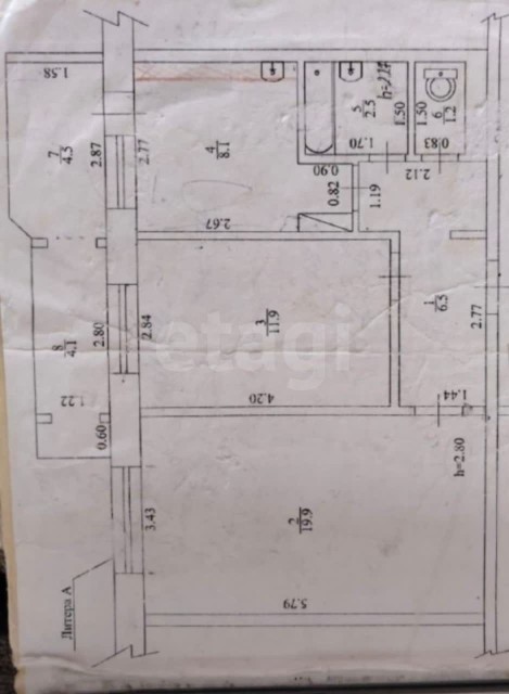 2 комн., 50 м², 112 серия, 202 мкрн. 3