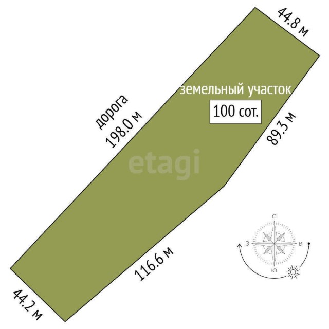 10000 м², земельные участки, продаю 8