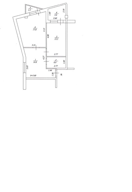 2 комн., 50 м², Монолитно-каркасный, Площадь Победы 20