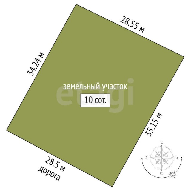 1000 м², земельные участки, продаю 3