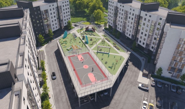 1 комн., 43 м², Монолитно-каркасный, Авторынок 3