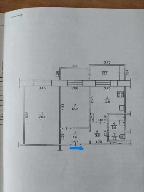 2 комн., 112 серия, 202 мкрн. 7