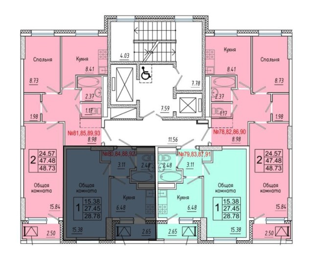 1 комн., 29 м², Монолитно-каркасный 3