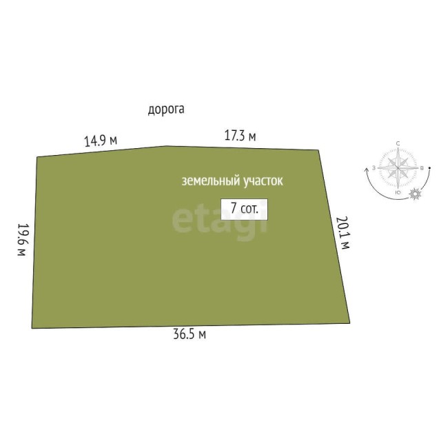 700 м², земельные участки, продаю 17