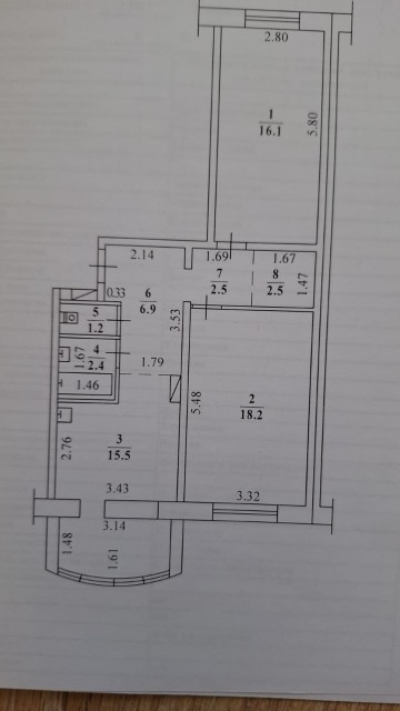 2 комн., 112 серия, Сахацирк 8
