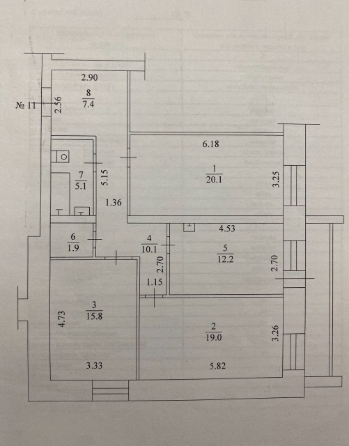 3 комн., 91 м², Блочный, ГРЭС 9