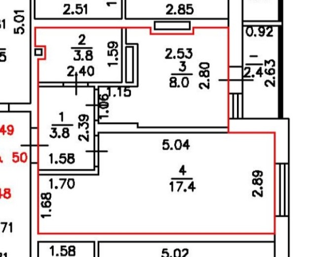 1 комн., 33 м², Монолитно-каркасный, Рынок Столичный