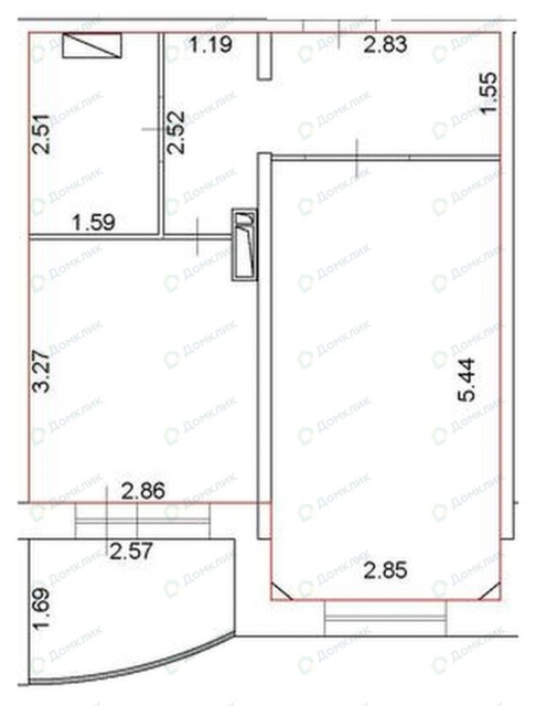 1 комн., 39 м², 112 серия, Залог 9