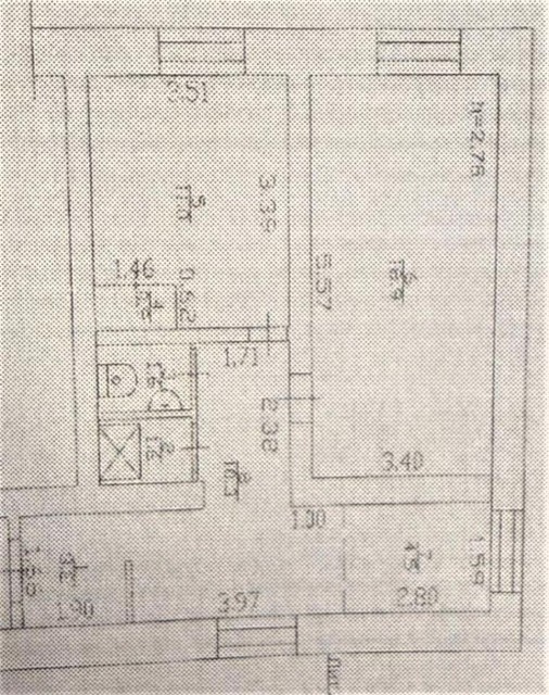 2 комн., 52 м², Блочный, Областная больница, рынок "Манньыаттаах" 7