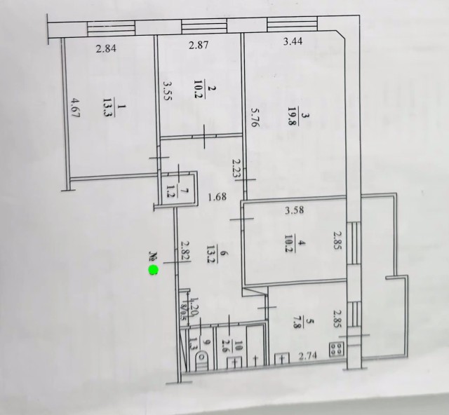 4 комн., 80 м², 112 серия, Автовокзал 12