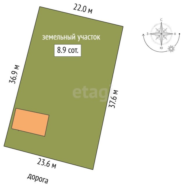 890 м², земельные участки, продаю 20