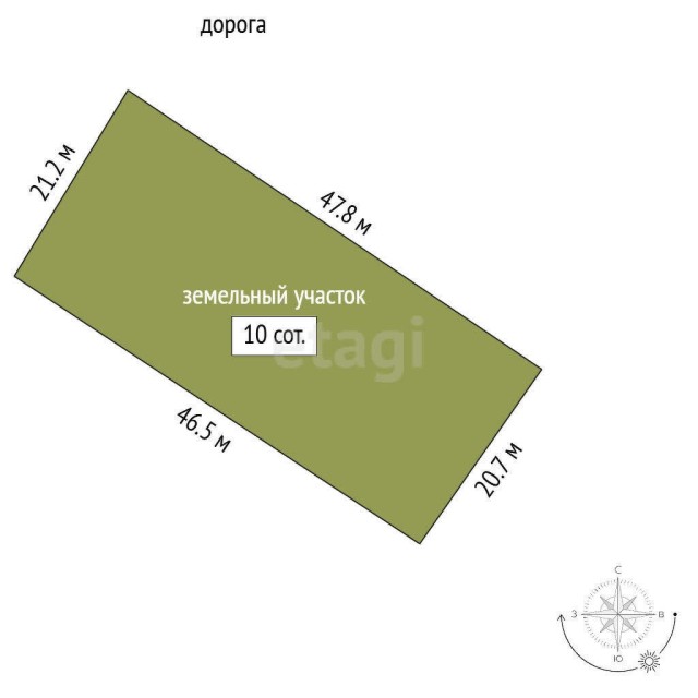 1000 м², земельные участки, продаю 7