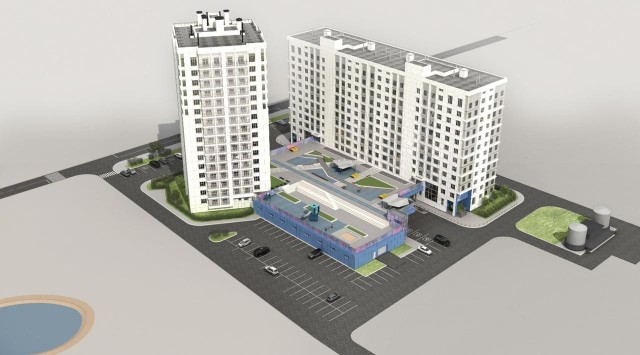 1 комн., 47 м², Монолитно-каркасный, Автодорожная 18