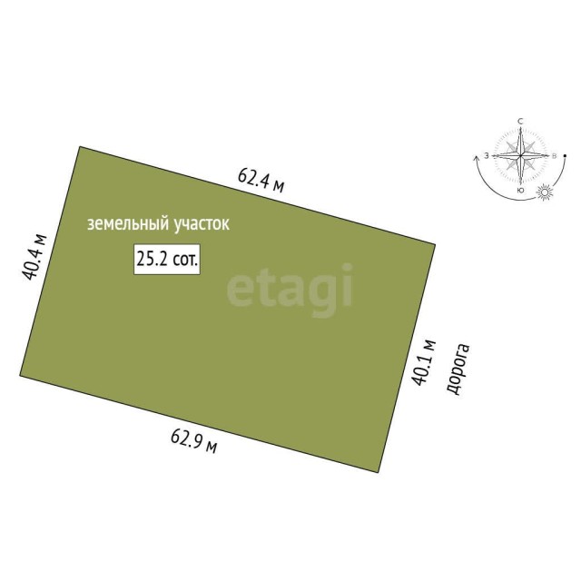 2517 м², земельные участки, продаю 12