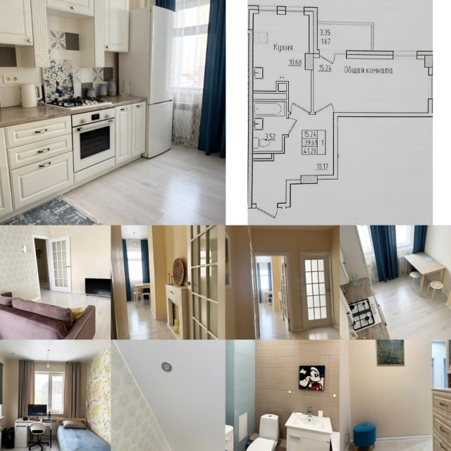 1 комн., 41 м², Монолитно-каркасный, Прометей, ЖК 8