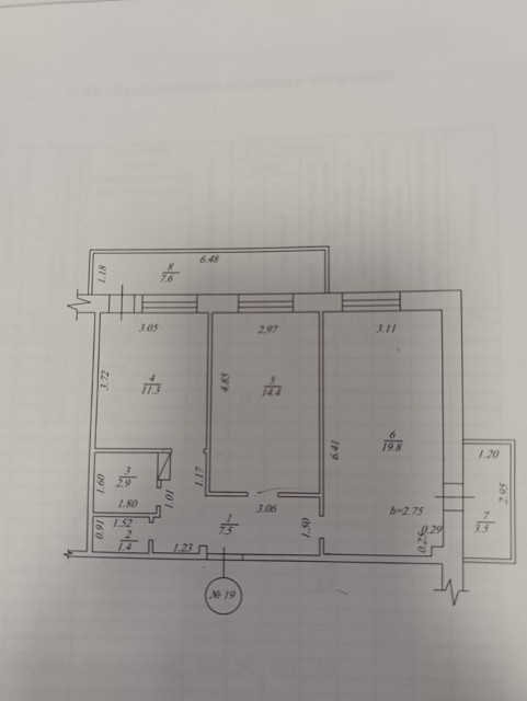 2 комн., Блочный, Областная больница, рынок "Манньыаттаах" 14